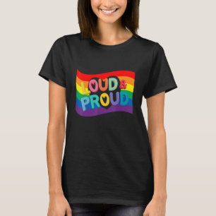 Luid- en loudedagsrechten proud Pride-regenboog T-shirt
