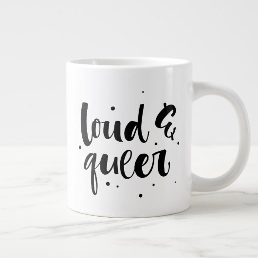 Luid en queer extra grote beker (Rechts)