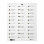 Luid en queer | Waterverf hart Etiket (Full Sheet)