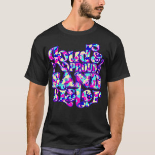 Luid en roze marchingband zuster Bright Camofla T-shirt