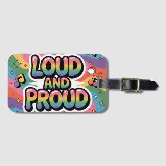 LUID EN TROTS | LGBTQ+ Pride-bondgenoot Bagagelabel