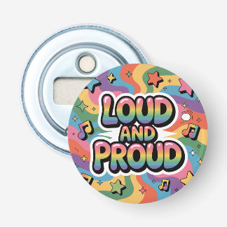 LUID EN TROTS | LGBTQ+ Pride-bondgenoot Button Flesopener