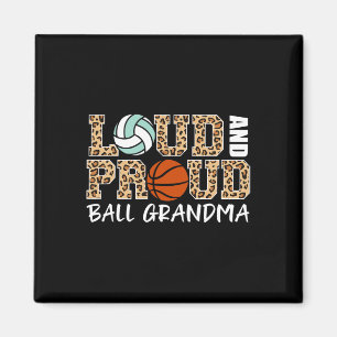 Luid en trots volleybal by sketbyll Oma Fun G Magneet