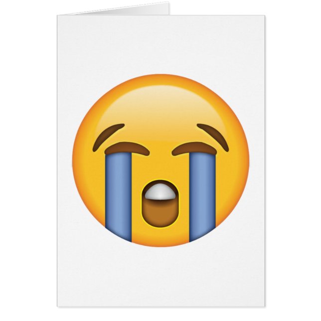 Luid huilend gezicht - Emoji (Voorkant)
