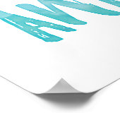 Luid leuk en geweldige kinder print poster (Hoek)