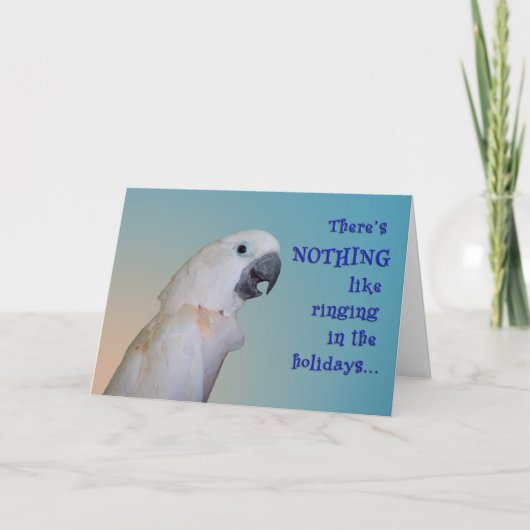 Luid Nieuwjaar Feestdagen Kaart (Voorkant)