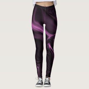 luiden of ondoorzichtig roze rook boven donkerroze leggings