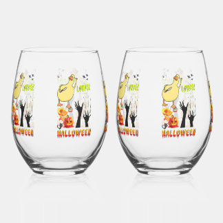 Luidere Barware Versplinterende Boo Zombie Hallowe Wijnglas Zonder Voet