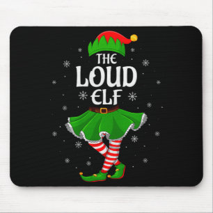 Luidruchtige Elf Kerstmis Familie Meisjes Vrouwen  Muismat