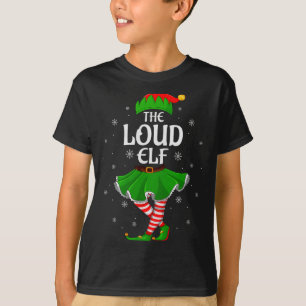 Luidruchtige Elf Kerstmis Familie Meisjes Vrouwen T-shirt