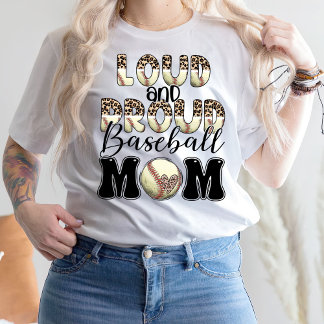 Luidruchtige en honkbalmoeder, honkbal T-shirt