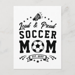 Luidruchtige en Trots Voetbalmoeder Briefkaart
