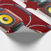 Luidspreker en hoofdtelefoon cadeaupapier