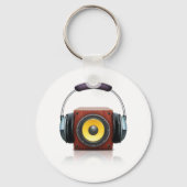 Luidspreker en hoofdtelefoon sleutelhanger (Achterkant)