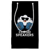 Luidsprekers Funny Weather Pun Dark BG Klein Cadeauzakje (Voorkant)
