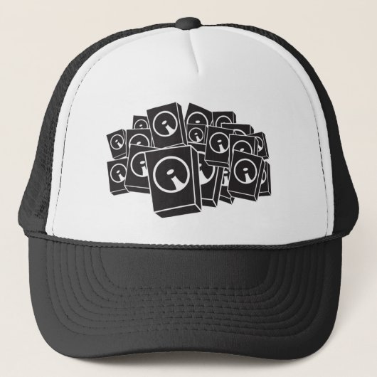 Luidsprekers - Muziek DJ DJing Disk Jockey Trucker Pet (Voorkant)