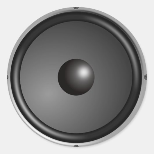 LuidsprekerStickers Ronde Sticker (Voorkant)
