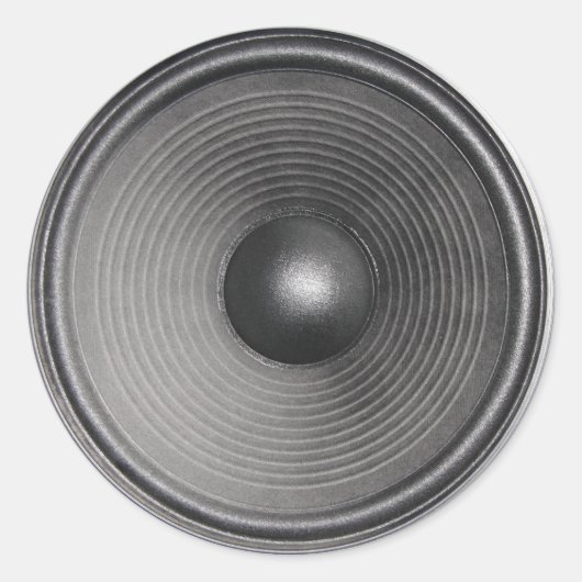 LuidsprekerStickers Ronde Sticker (Voorkant)