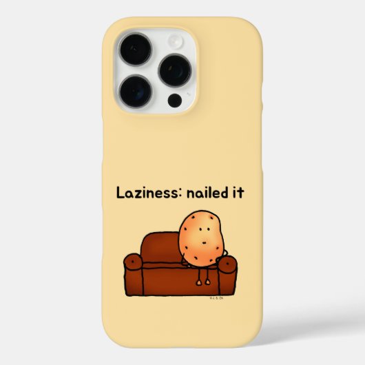 Luie Aardappel Cartoon Humor Kunst Case-Mate iPhone Case (Achterkant)