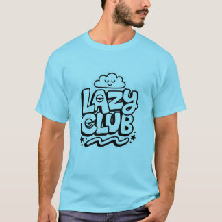 Luie Club Grappig Logo T-shirt