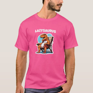 Luie dinosaurus. Lazysaurus. Recliner-Rex. Fun Pre T-shirt