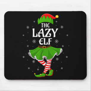Luie Elf Kerst Familie Meisjes Vrouwen Elf Squad X Muismat