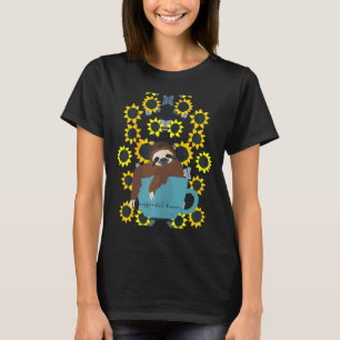 luie groet in de koffie Mok grappige groef T-shirt