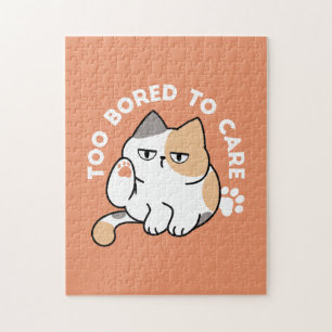 Luie Kat Houding – Te Verveeld om Mee Te Kijken Gr Legpuzzel