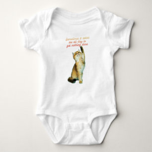 Luie Kat Liefhebber Grappige Cute Kat Romper