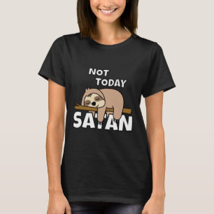 luie luiaard vandaag niet satan grappig t-shirt