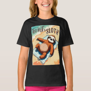 Luie Luiaard Zomer Vintage Strand T-shirt