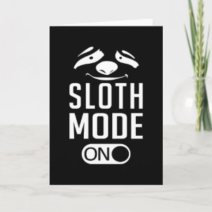 luie luie luiaards dier slapen grappig geschenk id kaart