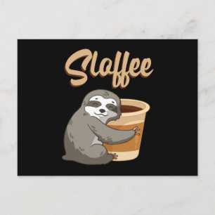 luie luie luiaards sloffee slapen grappig geschenk briefkaart