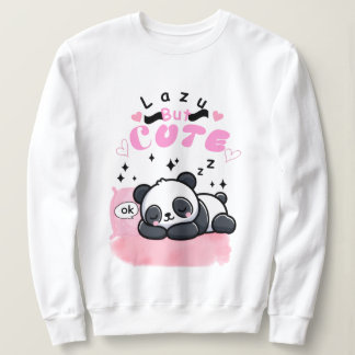 Luie Maar Schattige Slapende Panda Kawaii Esthetis Trui