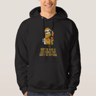 Luie Mensen Hebben Niets Gedaan Luiaard Sarcasme Hoodie
