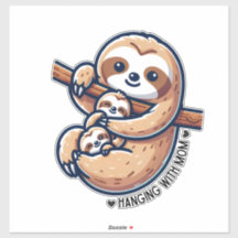 Luie moeder met baby's