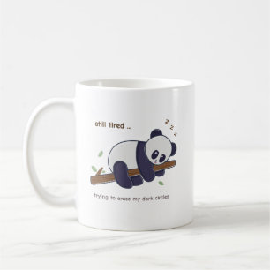 Luie Panda Citaat – Nog steeds moe & wallen Koffiemok