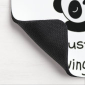 luie panda grappig muismat (Hoek)