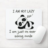luie panda grappig muismat (Met muis)