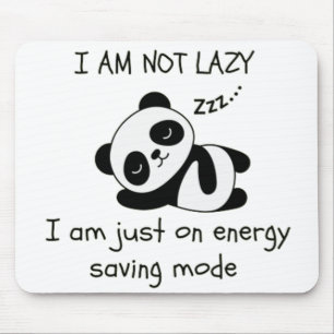 luie panda grappig muismat