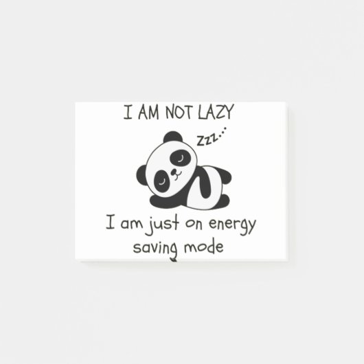 luie panda grappig post-it® notes (Voorkant)