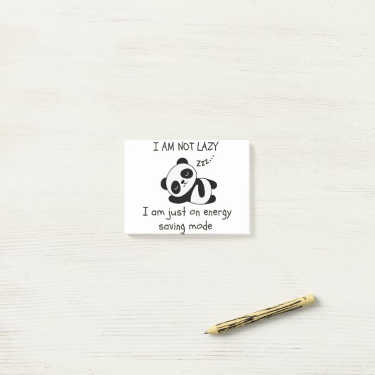 luie panda grappig post-it® notes (Op bureau)