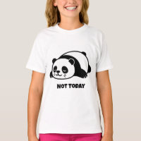 Luie Panda Niet Vandaag Schattig Grappig Ontspanne