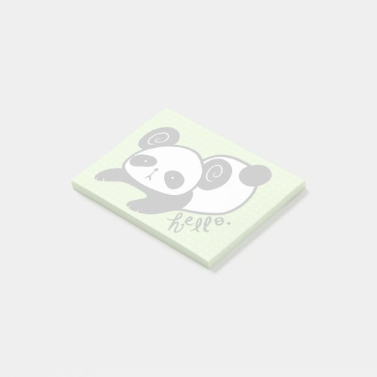 luie panda sticker post-it® notes (Schuin)