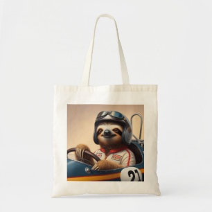 luie raceauto-bestuurder tote bag