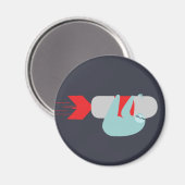 luie raketmagneet magneet (Voorkant / Achterkant)