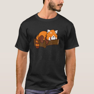Luie Rode Panda Traag Beter Laat Dan Nooit Rode Pa T-shirt