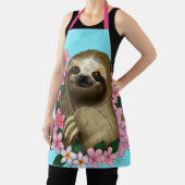 Luie roze bloemen schort (Insitu)