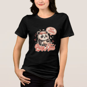 Luie Stemming Panda Mooie Dames T-Shirt