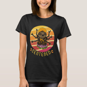 Luie vrede meditatie training gym Hindoeïsme Ohmmm T-shirt